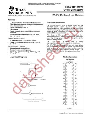 74FCT16827ATPVCG4 datasheet  